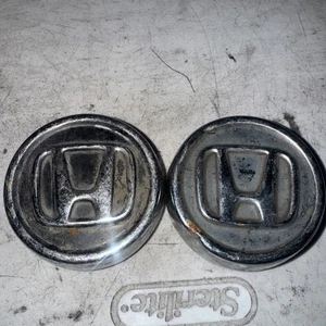 97-04 07-11 13-15 Honda Accord Honda CR-V  OEM Metal Center Hub Cap 63927 TWO - Picture 1 of 9