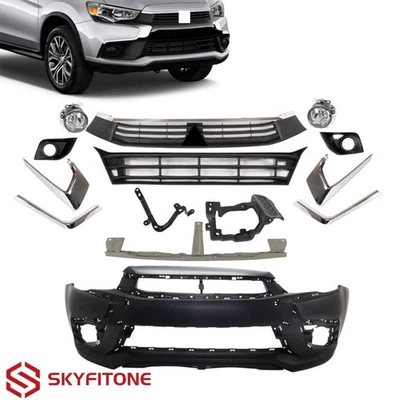 For 2016-2019 Mitsubishi Outlander Sport RVR Front Bumper Kit w/Grille/Fog Light - Изображение 1 из 4