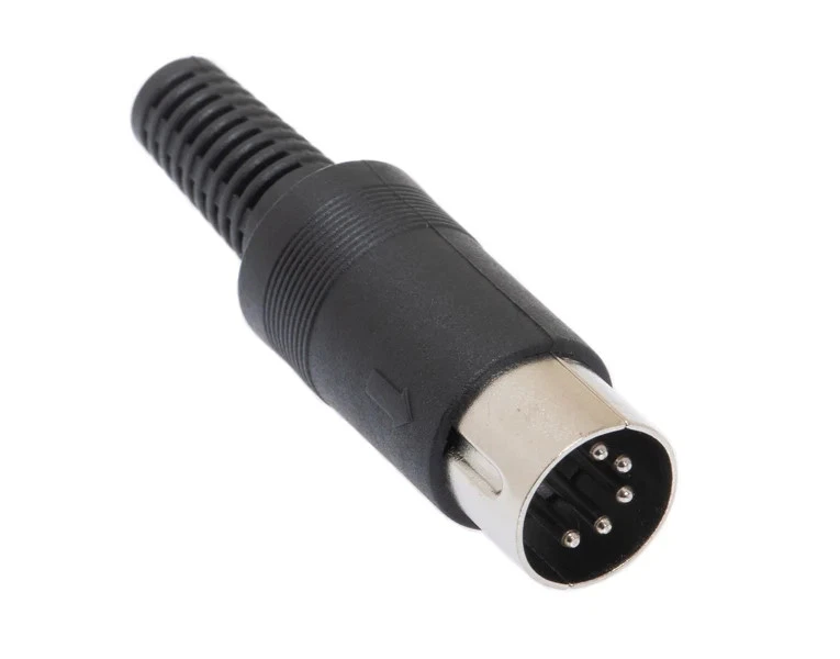 ETA2, Philmore 5 Pin 180° Inline Male DIN Connector ~ Solder Type - Image 1 of 1