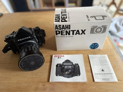 Pentax 6x7 con caja original y manual. Takumar 1:35/55 con estuche. Filtro 100mm y2 Foto 1 de 4