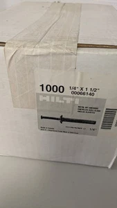 Hilti 1/4" X 1 1/2" Metal Hit Anchors. Qty 1000 - Picture 1 of 2