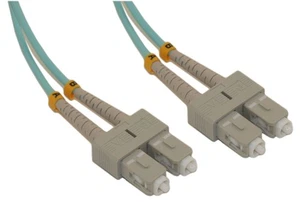 1 Meter SC/SC 10G Multi-Mode Duplex OM3 50/125 Fiber Optic Networking Cable - Picture 1 of 3