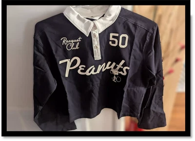 “Ace the Look!” Peanuts Snoopy Racquet Club Polo Crop – H&M Girls’ Size 12/14 - Image 1 of 4