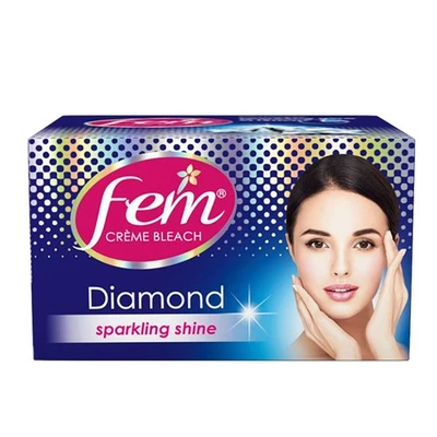 Fem Diamond Sparkling Shine Creme Bleach No Added Ammonia 24 gm ( Pack of 2 ) - Image 1 of 4