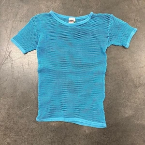 Vintage 80s Priority Male Fish Net T Shirt Size M - Picture 1 of 7