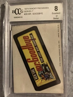 WACKY PACKS MR GOODBYE TOPPS 1974  OVER 50 YEARS OLD   - Image 1 of 2