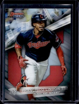 2016 Bowman's Best Francisco Lindor переливающаяся карточка No40 Indians - Изображение 1 из 2