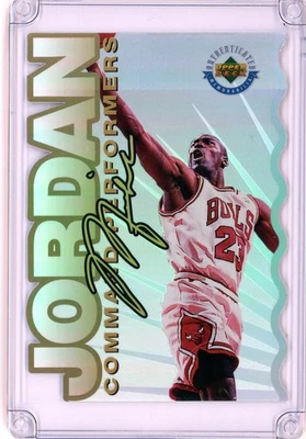 🔥 Michael Jordan 1996 UD Authenticated Command Performers Refractor # / 5000 - Image 1 of 2