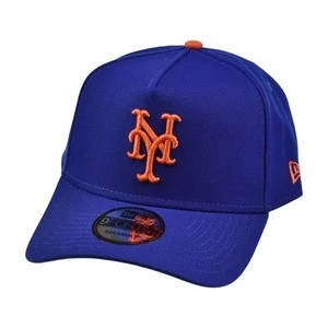 New Era New York Mets 9Forty Men's Adjustable Hat Blue-Orange - Picture 1 of 5