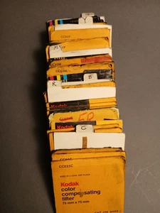 63  Gelatin 3" KODAK  & a few LEE Color Compensating CC Filters:  R M Y C G B - Picture 1 of 2
