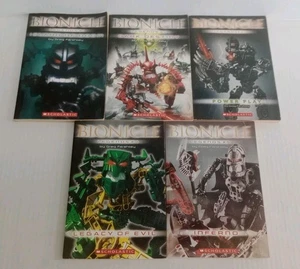 BIONICLE Legends #1-5 Paperback Books, 5 Lego Bionicle - Picture 1 of 13