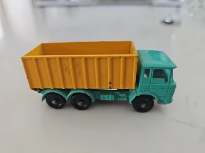 Lesney Matchbox 1968 47c contenedor volquete camión DAF espuma de mar azul Inglaterra Foto 1 de 4