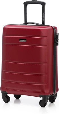 Valigia Da Cabina Trolley Bagaglio a Mano Valigia a Rotelle Piccola Guscio Duro  - Immagine 1 di 4