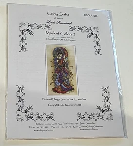FREE SHIP! Colray Crafts Linda Ravenscroft Mask of Colors 2 Cross Stitch Pattern - Picture 1 of 1