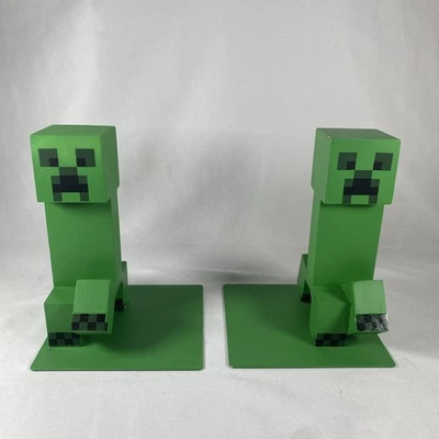 Sujetalibros Creeper Minecraft 6 pulgadas | Juego de 2 oficiales pesados Foto 1 de 4