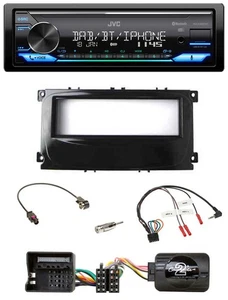 JVC Bluetooth DAB USB Lenkrad Autoradio für Ford Mondeo 2007-2014 S-Max piano - Bild 1 von 11