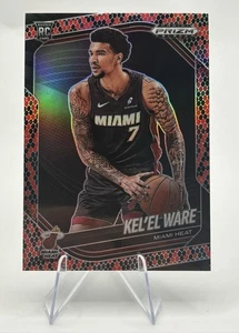 2024-25 Panini Prizm Negro KEL'EL WARE RC Novato Piel de Serpiente SP Miami Heat - Imagen 1 de 2
