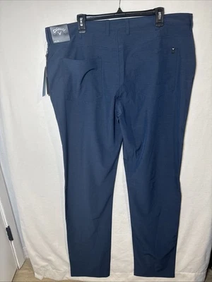 Мужские брюки для гольфа Callaway Lightweight Move Freely 40Wx38L темно-синие эластичные новые с ценниками - Изображение 1 из 4