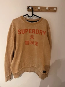 Superdry Hoodie Pullover Größe XL Orange Vintage Logo - Bild 1 von 7