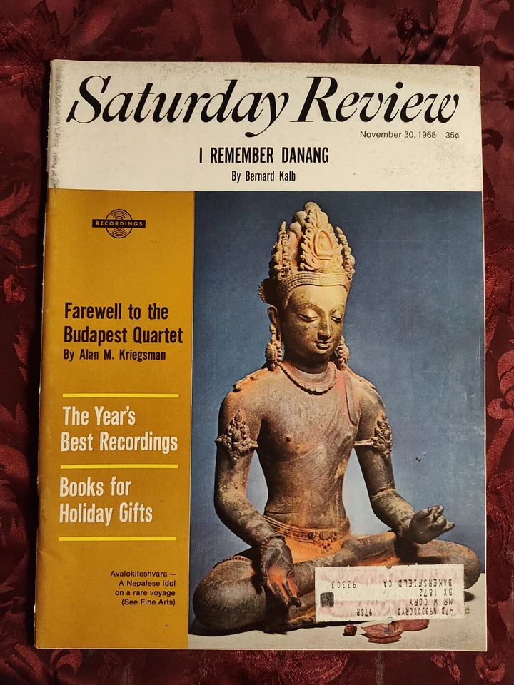 Saturday Review November 30 1968 BERNARD KALB Danang ALAN KRIEGSMAN - Image 1 of 1