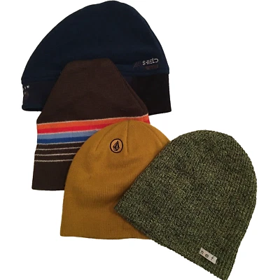 Lote de 4 sombreros de invierno para hombre Mountain Warehouse Volcom Neff Lido usados Foto 1 de 4
