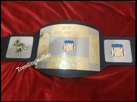 NWA Mid America Replica Championship Belt Adult size Cover