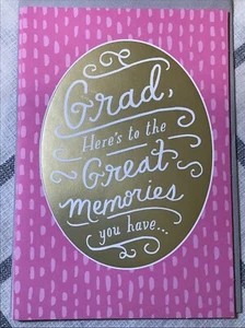 3 Hallmark Happy Graduation Card HIGH SCHOOL COLLEGE For Female Girl Women Pink - Picture 1 of 4