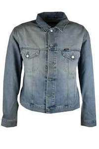 Rifle Giacca di Jeans uomo Giubbotto denim jacket vintage giubbino corto M largo - Picture 1 of 7