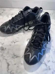 EUC men's Adidas Adizero Scorch black cleats sports size 7.5 - Picture 1 of 4