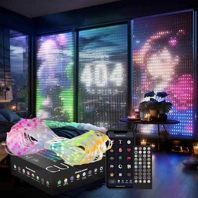 Tenda LED Luminosa 540 LED, 16 Milioni di Colori, Controllo App Bluetooth - Immagine 1 di 4