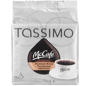 Tassimo McCafe Premium Roast Coffee Single Serve T-Discs, 14 T-Discs FROM CANADA - Picture 1 of 1