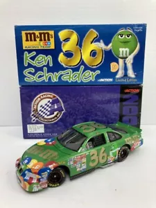 2000 Ken Schrader #36 Green M&M ~ Action 1/24 Scale Diecast - Picture 1 of 9