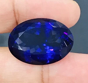 22.04cts Deep Byzantine Flawless Natural Purple Amethyst Uruguay Loose Gemstone - Picture 1 of 3