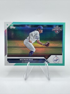 2023 Topps Pro Debut Wilman Diaz Aqua Foil #/75 #PD-22 LA Dodgers