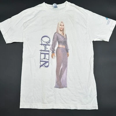 Vtg Women's Cher The Never Can Say Goodbye Farewell 2002-200? Tour Band Shirt - Image 1 of 4
