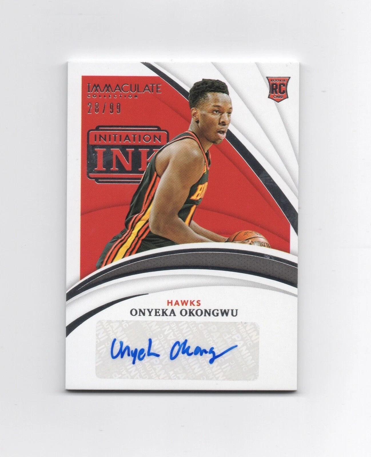 Onyeka Okongwu 2020-21 Panini Immaculate Initiation Ink Rookie Auto RC /99 Hawks