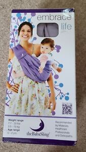 The baba sling lilac purple boxed baby carrier sling see description 