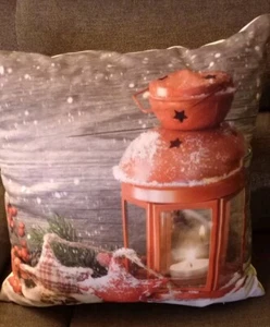Deko Kissen Weihnacht, 38 x 38, mit Licht, batteriebetrieben - Bild 1 von 5