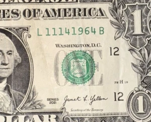 Birthday Note Nov 14th 1964 True birthday note dollar bill L11141964B - Picture 1 of 3