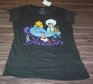 WOMEN'S TEEN Walt Disney ALADDIN Jasmine Genie Abu T-shirt SMALL NEW w/ TAG - Picture 1 of 3