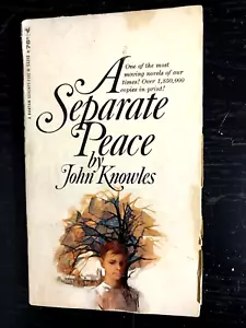 a Separate Peace John Knowles PB Bantam 1969 not signed - Imagen 1 de 4