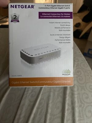 Netgear 5-Port Gigabit Ethernet Switch GS605NA (New In Box) - Image 1 of 3