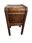 Antique Art Deco 1930's Bedside End Table Nightstand Waterfall Traditional