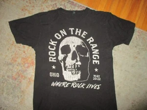 ROCK ON RANGE CONCERT T SHIRT Rob Zombie Shinedown Red Hot Chili Peppers 2016 LG - Picture 1 of 4