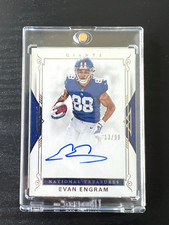 2017 Panini National Treasures Signatures RPS /99 Evan Engram Rookie Auto RC