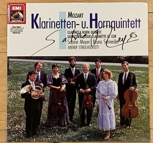 Signed by SABINE MEYER Mozart Clarinet Quintet Original 1988 EMI LP NM Signiert - Picture 1 of 3