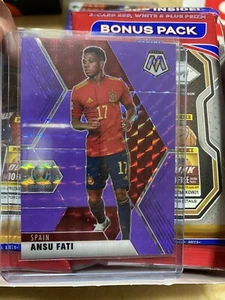 2021 Mosaik Fußball UEFA Euro Ansu Fati lila parallel 55/70 - Bild 1 von 2