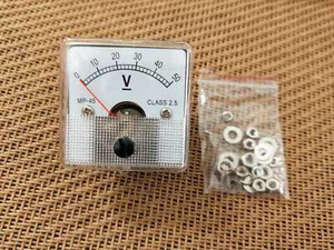 Strom Analog 0-50 V Klasse-2,5 45 mm x 45 mm Amperemeter Panel Verstärker Meter - Bild 1 von 3