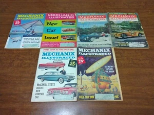 Vintage Mechanix Illustrated Magazine Lot 6 1959-1964 Gear Heads - Bild 1 von 16