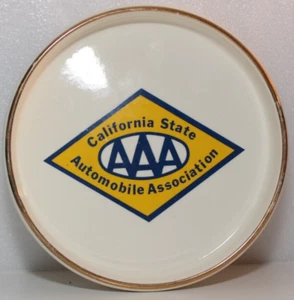 CALIFORNIA STATE AAA AUTOMOBILE ASSOCIATION 6.5" CERAMIC DISH VINTAGE JNI - Picture 1 of 8